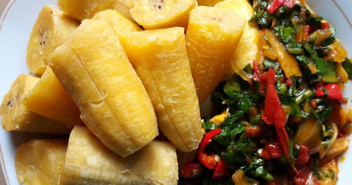Boiled Plantain for Pottassium and Heart Health